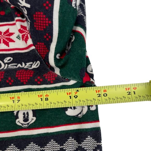 Disney Christmas Shirt Women's Small Long Sleeve Holiday Multicolor Mickey Mouse - Picture 2 of 10